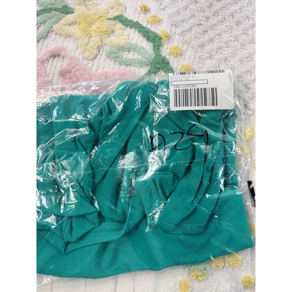 Susan Graver Modern Essentials Teal V-Neck‎ Liquid Knit Tee Shirt XS - Picture 9 of 9